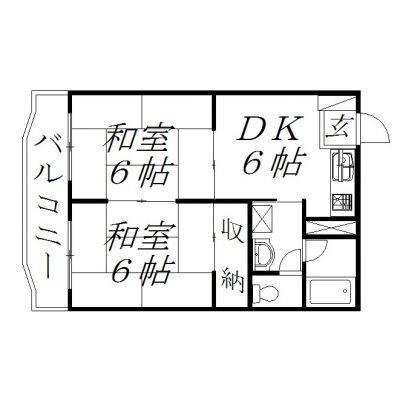 浜松市中央区大瀬町のマンションの間取り