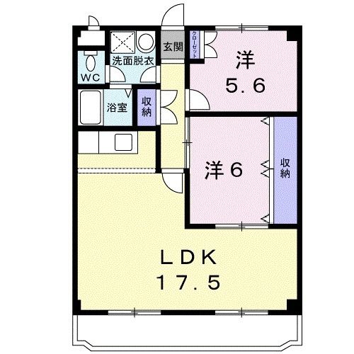 名古屋市守山区小幡太田のマンションの間取り