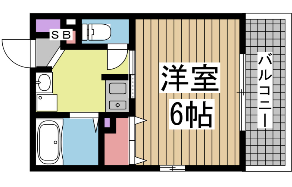 エステムコート神戸元町通の間取り