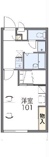 豊橋市東小鷹野のアパートの間取り