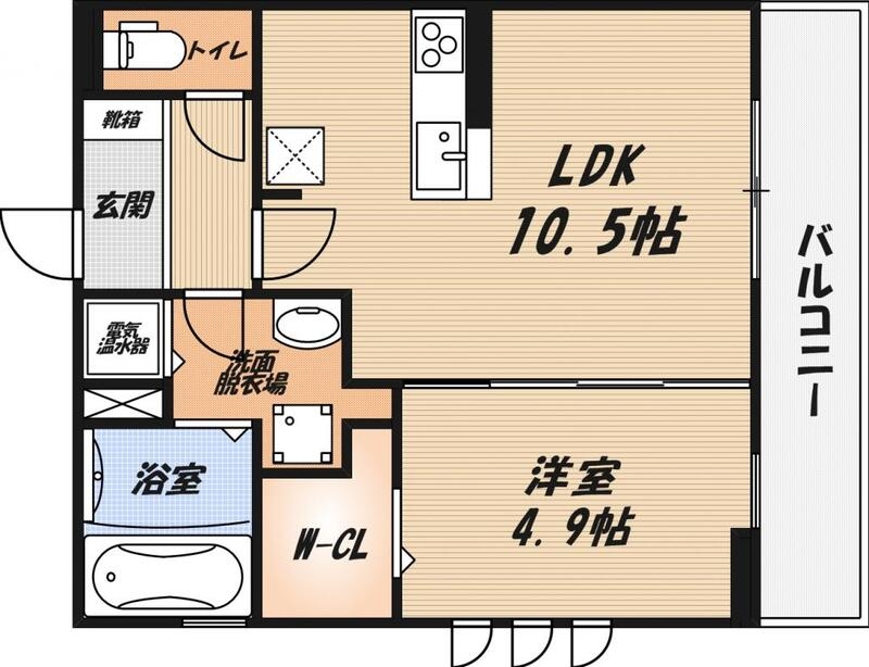 アダージョ富田の間取り