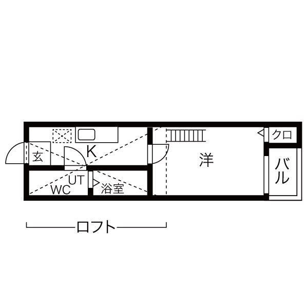 名古屋市南区本城町のアパートの間取り