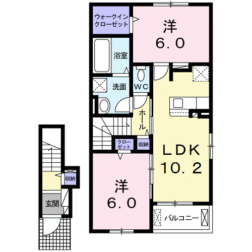 プログレス　Ｂの間取り