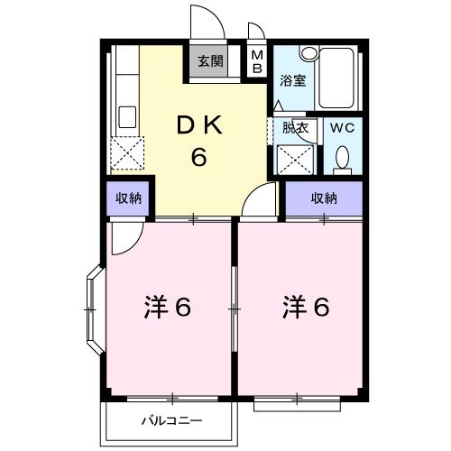 エルディムＪＭの間取り