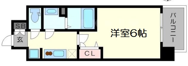 プレサンス大阪天満リバーシアの間取り