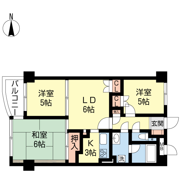 ＣＲＥＡ勝田台の間取り