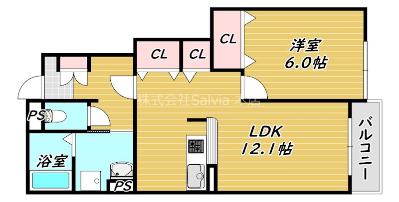 プリムローズT・K　Aの間取り