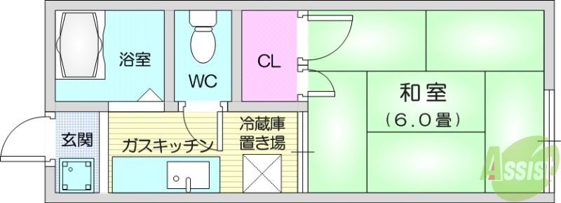 星コーポの間取り