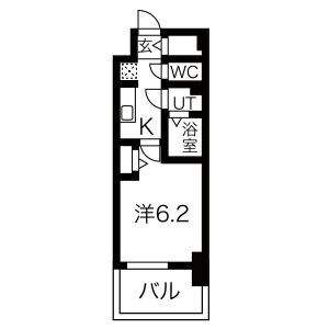 メイクス名駅南IIの間取り