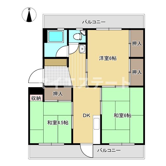 太田郷ハイツAの間取り