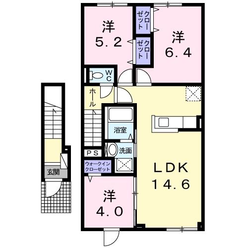 グレイス上野幌Ｂの間取り