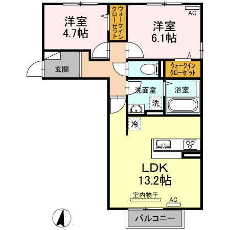 【エレガントIIIの間取り】