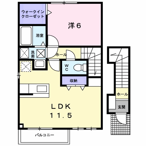 ル　シャトー　IIの間取り