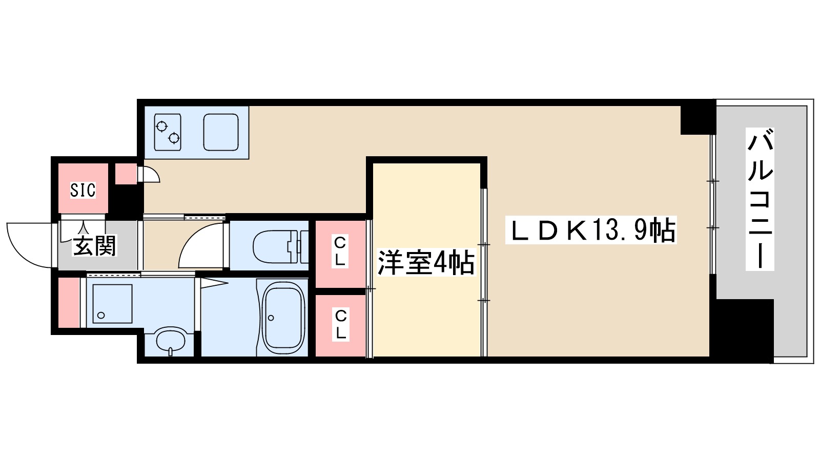 プレジオ新大阪EUROの間取り