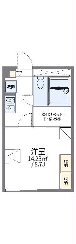 レオパレスＳｏｕｔｈ１０２０の間取り