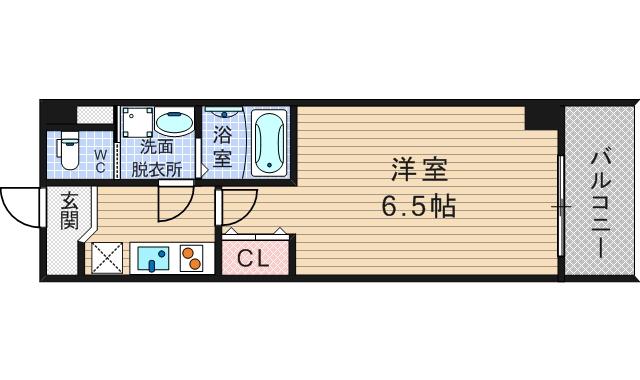 ドルチェヴィータ難波南の間取り