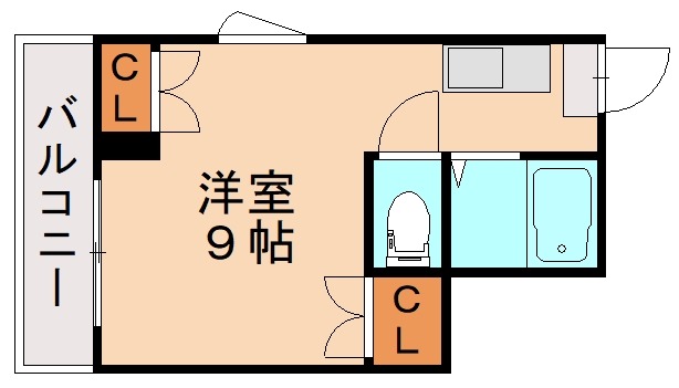 北九州市小倉北区大門のマンションの間取り