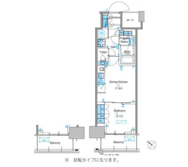 パークアクシス豊洲キャナルの間取り