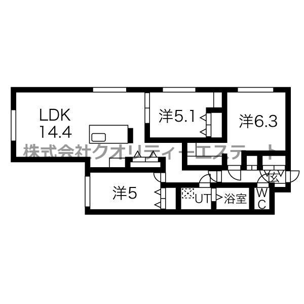 COMSAP 南17条の間取り