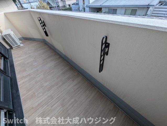 【西宮市大屋町のマンションのバルコニー】