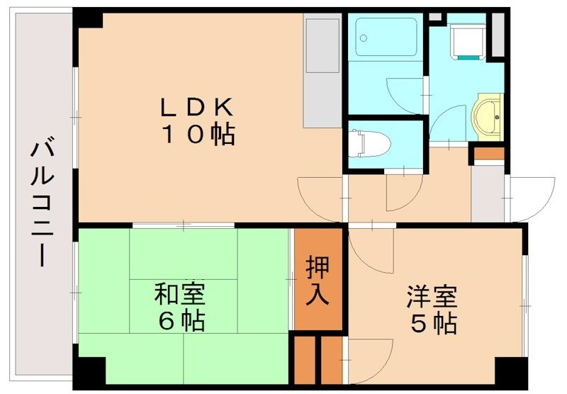 糟屋郡篠栗町大字高田のマンションの間取り