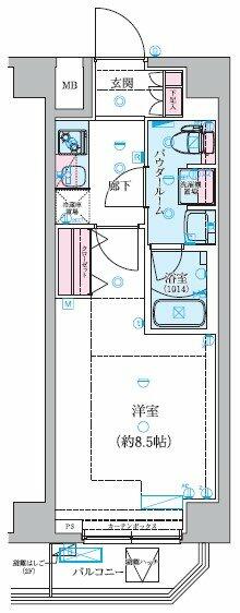 川崎市川崎区伊勢町のマンションの間取り