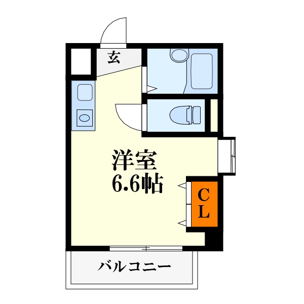 大阪市東淀川区井高野のマンションの間取り