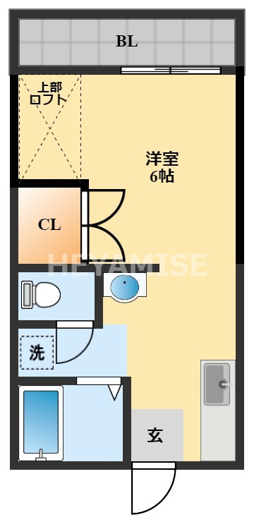 諫早市貝津町のアパートの間取り