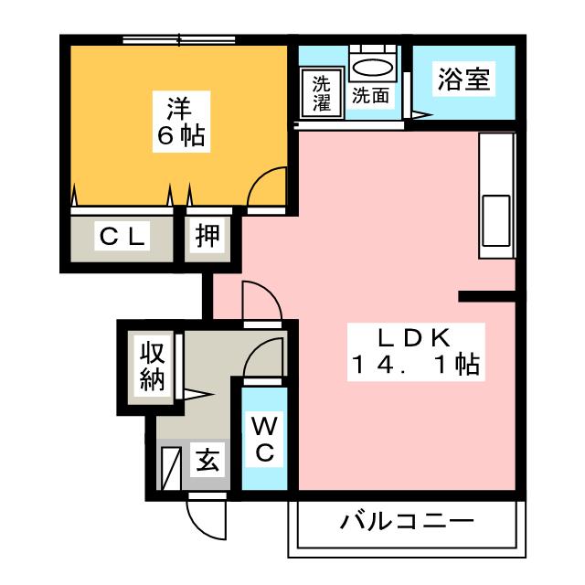 フルールの間取り