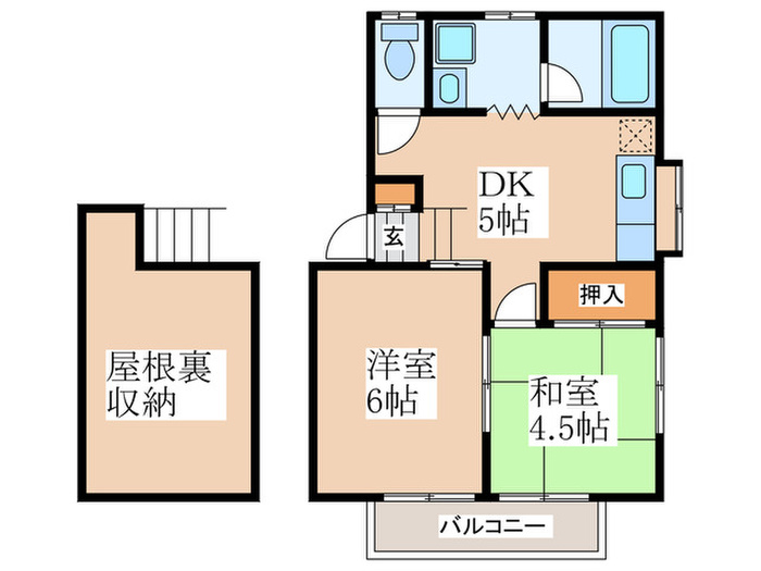 クイーン　フィルドの間取り
