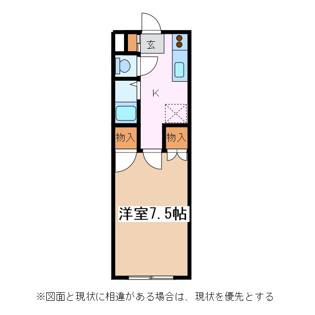 松本市大字神林のアパートの間取り