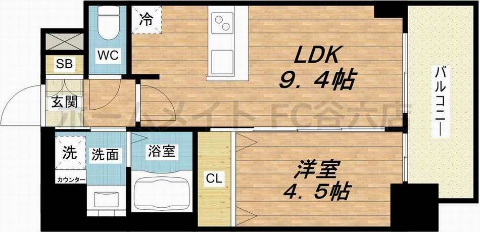 プレサンス新大阪ジェイズの間取り