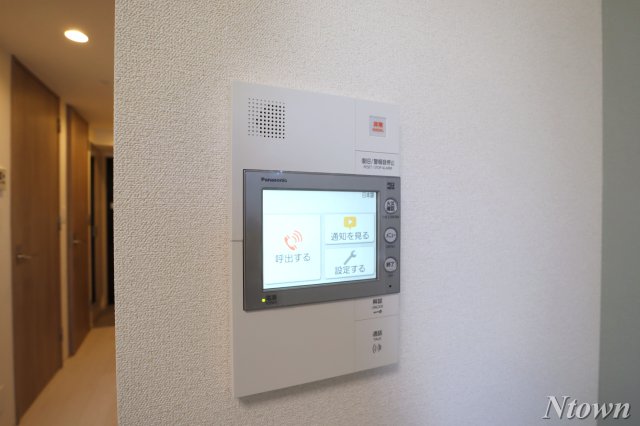 セキュリティ　モニター付きインターホンです