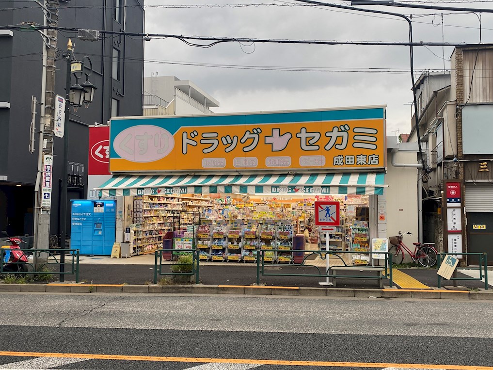 ドラックストア　ココカラファイン ドラッグセガミ成田東店（ドラッグストア）まで202m
