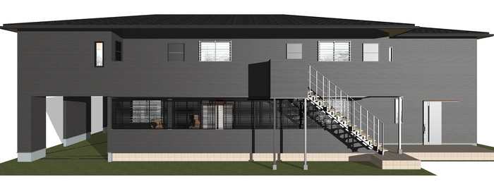 建物外観　建築中