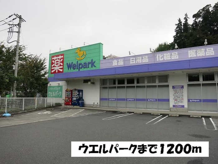 ドラックストア　ウエルパーク（ドラッグストア）まで1200m