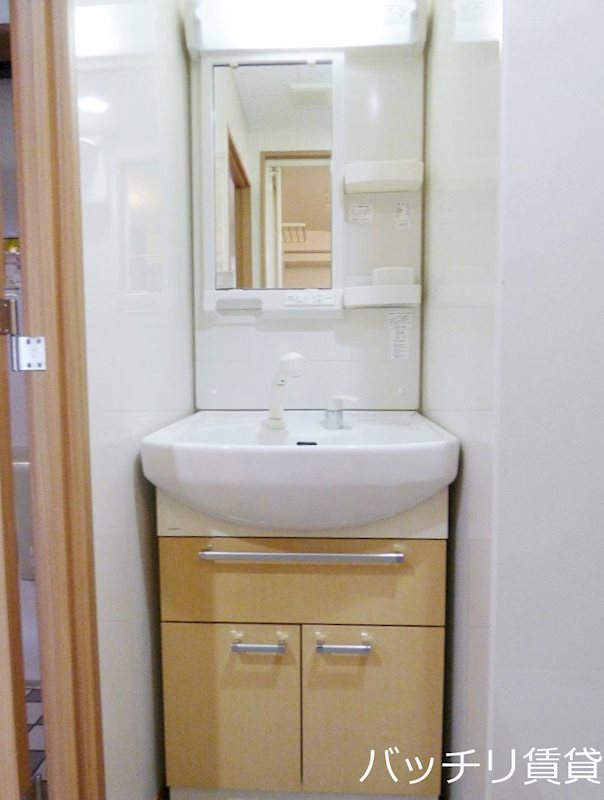 洗面設備　別号室タイプの為、現状を優先いたします
