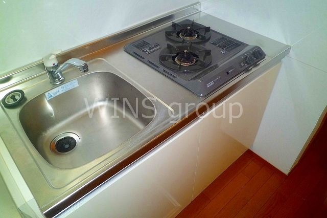 キッチン　２口ガスコンロのシステムキッチンです