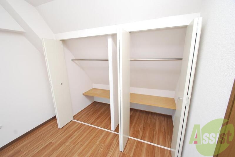 収納　大容量のクローゼットは荷物が多い方も安心ですよ。