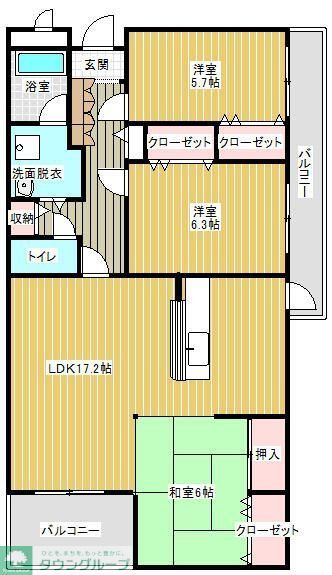 クレサンテームの間取り写真