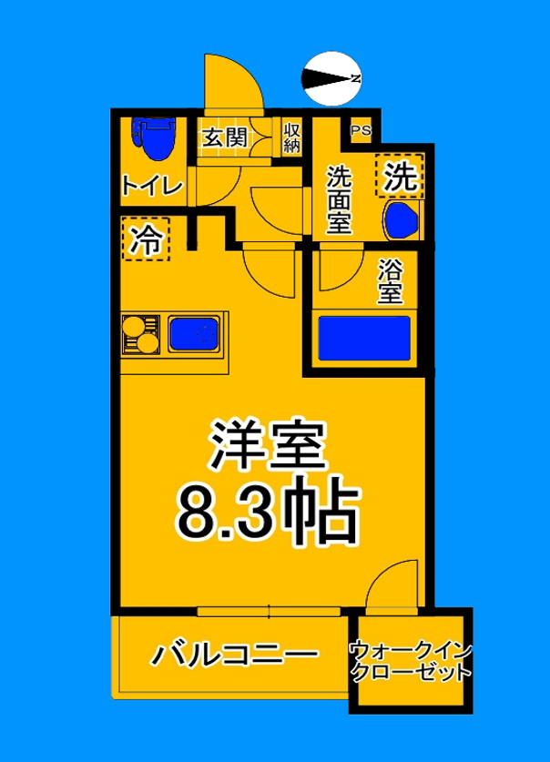 地下鉄御堂筋線 長居駅 徒歩7分 4階建 築2年の間取り写真