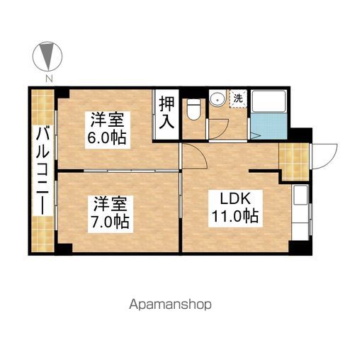 地下鉄東山線 今池駅 徒歩6分 6階建 築40年の間取り写真