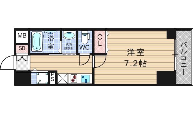JPレジデンス難波南の間取り写真
