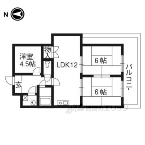ニューシャトー長岡の間取り写真