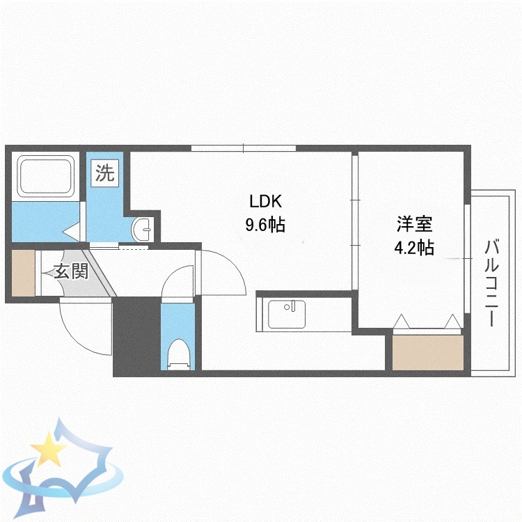 Harness南7条の間取り写真