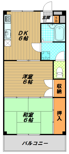 ＪＲ山陽本線 明石駅 徒歩18分 3階建 築40年の間取り写真