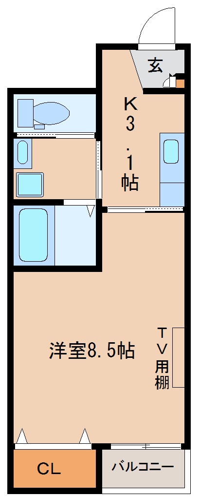 ラークシャルマンＡの間取り