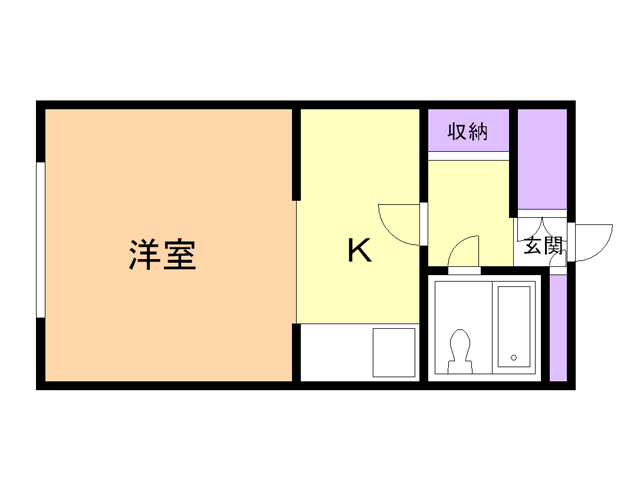 苫小牧市高砂町のマンションの間取り