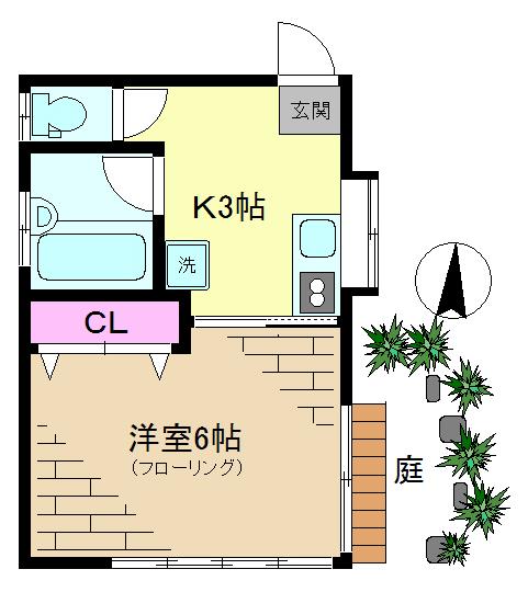 クレスト赤堤の間取り