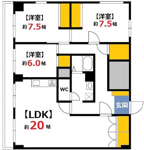 プレジデント山陽の間取り